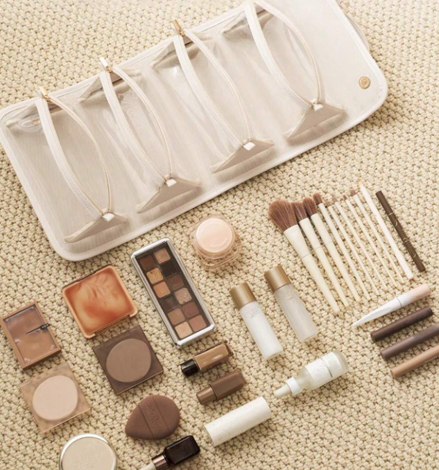 Bolso de cuero impermeable 4 en 1 - Guarda todo tu maquillaje